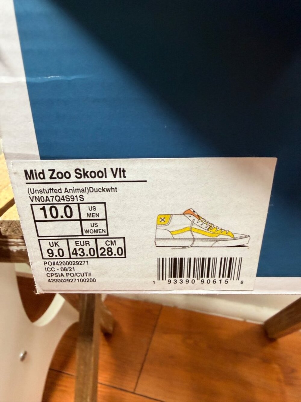 Vans Mid Zoo Skool Vlt Unstuffed Animal Duck - Picture 9 of 9